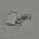 Flag Pole Rings, Aluminum Alloy Flag Pole Clips Swivels 360 Rotating Anti Wrap Mounting Ring with Carabiner, Flag Pole Kit Parts (:1 Inch -Pack of 2(Silver))