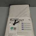 100% Blackout Shield Linen Blackout Curtains for Bedroom 96 Inches Long, Back Tab/Rod Pocket Living Room Drapes, Thermal Insulated Blackout Curtains 2 Panels Set, 50" W x 96" L, Cream