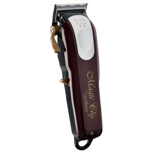 Wahl Professional 5 Star Magic Clip Cordless Clipper Stagger Tooth Blade Includes Attachments 100 Min Runtime 4 Colors (Burgundy)