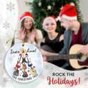 8 x Guitar Ornament for Christmas Tree 2025 - Unique Rock Guitar Player Gifts for Music Decorations, Ceramic Guitars Ornaments for Christmas Tree Decorations, Xmas Music Lovers Gifts for Men Women Bestie