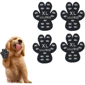 VALFRID Dog Paw Protector Anti-Slip Grips to Keeps Dogs from Slipping On Hardwood Floors,Disposable Self Adhesive Resistant Dog Shoes Booties Socks Replacement, 24 Pieces (XL (2.32" x2",41-60 lbs))