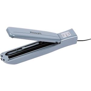 PowerXL Duo NutriSealer Food Vacuum Sealer Machine, Double Airtight Sealing with Built-in Cutter, Small Snack Bag Capability, Lab Tested, LED Indicator Lights (Slate)