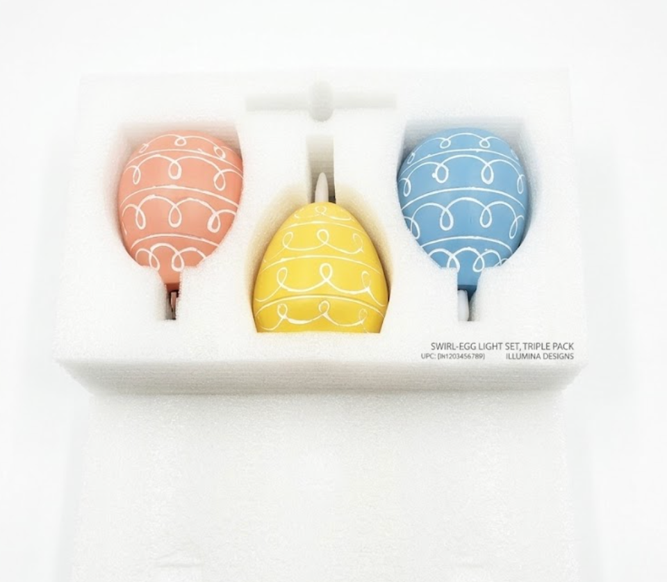 Baquler 2 Pcs Easter Egg Flameless Candles with Timer Egg Shape LED Candle Real Wax Battery Operated Flickering LED Candles Gift No Battery for Easter Party Living Room Home Decor (Yellow)