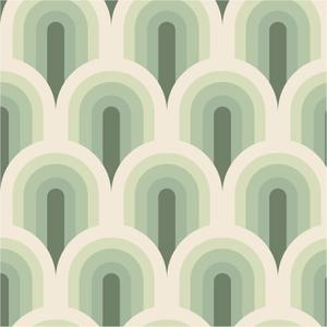 Blooming Wall DPYC58 Gradient Mint Green Roman Arch Shape Peel and Stick Wallpaper Self-Adhesive Prepasted Wallpaper Wall Dcor (17.7" x 118")