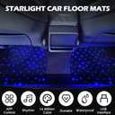 Starlight LED Car Floor Mats, Multi-Color Changing Illuminated Carpet, Button & App Control, 5V USB Powered, Waterproof & Washable, Non-Slip, All-Weather, Universal Fit for Cars, SUVs, Trucks
