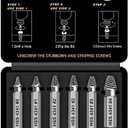 Gifts for Men,  Screw Extractor Set,Valentines Day Gifts for Him Her Men Boyfriend,Mens Gifts for Dad,Husband,Stripped Screws Nuts & Bolts Drill Bit Tools for Easy Removal of Rusty Broken Screw