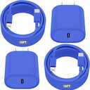 Essri Phone Charger Fast Charging 10 FT, 2-Pack 20W PD USB C Block with iPhone 14 13 Charger Cable 10 Foot, Compatible with iPhone 14 Pro 13 Pro Max 12 11 Pro Mini,Blue