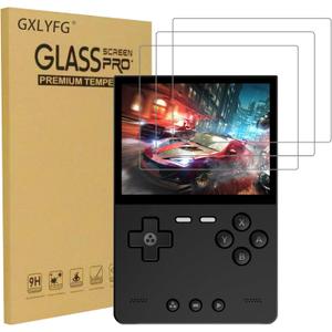 3 Pack Tempered Glass Screen Protectors Compatible with Trimui Brick, Anti Scratch, Bubble Free, 9H Hardness