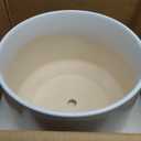 LE TAUCI 12 Inch Pots for Plants, Ceramic Plant Pots with Drainage Holes and Saucers, Elegant and Durable Large Plant Pot, Perfect for Home & Office Decor, White
