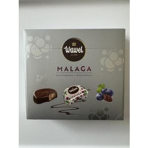 Wawel Malaga Smietankowa z Rodzynkami Premium Chocolate Covered Cream Fudge with Raisins 330g/11.64oz Box, EXP 11/2025