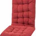 POMIU Rocking Chair Cushion Chair Cushions Chair Pad Chair Pads Sets Indoor Back Seat Cushion Office Chair Desk Chair Dining Chairs Home Kitchen Chair Room (Bordeaux Red)