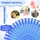 Shappy 100 Pcs Mini Bubble Wands Bulk for Kids Party Favors Small Bubble for Birthday Gifts Goodie Bag Stuffers Wedding Outdoor Summer Toys Toddlers Boys Girls (Blue)