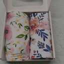 Graco Pack and Play Sheets Fitted, TotAha Buttery Soft Mini Crib Sheets Girl, Floral Pack N Play Mattress Sheets Hypoallergenic, Premium Jersey Playrad Sheets, Meredith Allover & Pale Pink, 2 Pack