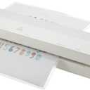 Amazon Basics 12-Inch Thermal Laminator Machine, 1 Min Fast Warm-Up, for Documents Photos, Home/Office/School Use, 20 Pouches Included, White