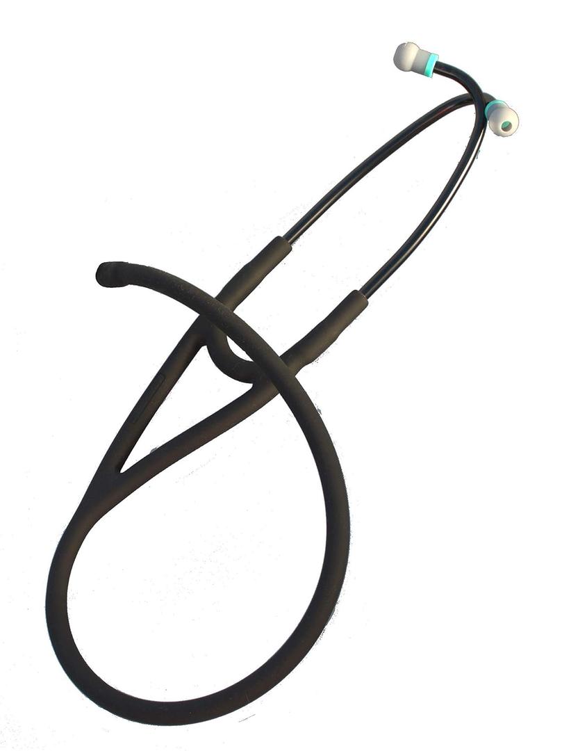 Tubing Compatible with Littmann (r) Master Cardiology (r) and Cardiology III (r) Stethoscope TUBING - 7mm Binaurals T7 BlackBlack
