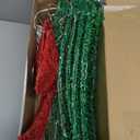 24" Pre-Lit Outdoor Christmas Wreath with 140 LED Lights and Bow, Lighted Metal Christmas Wreath Decoration with Timer Function for Xmas Home Wall Front Door Window Garage (Green Red