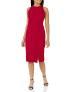 Dress the Population Women's Emme High Neck Tie Back Body Con Midi Dress
 Small