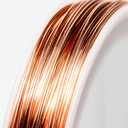 22 Gauge, 99.9% Pure Copper Wire (Round) Dead Soft CDA #110 Made in USA - 100FT by CRAFT WIRE