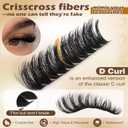 Thick Eyelash Extension Kit Volume Lash Clusters Kit 10-18mm Individual Lashes Clusters 100D DIY Lash Extension Kit 200pcs Clusters Lash with Bond and Remover Lash Applicator by Focipeysa