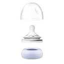Replacement Set Compatible with Philips Avent Natural Baby Bottle - Includes 4 Collar Rings, 4 Fast Flow Nipples, 4 Dome Caps - 6 Months and Up - BPA Free and Easy to Clean - Plastic or Glass Bottle