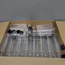 Dandat 50 Pcs 10 oz Clear Plastic Juice Bottles with Caps Reusable Empty Sensory Bottles Bulk Disposable Drink Storage Containers for Juicing, Drinking and Other Beverages