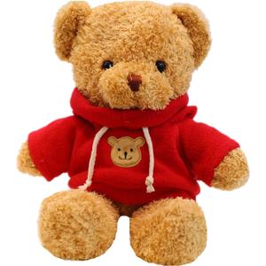 11.8 inches Teddy Bear Stuffed Animals Soft Plush Cute Teddy Bear Doll for Boys Girls (Red)