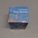 Rubber Dog Boots, Durable Paw Protectors with Adjustable Straps & Non-Slip Sole, Waterproof Dog Shoes for Hot Pavement, Easy On & Off Silicone Booties (Blue, L)