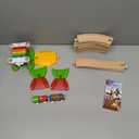 BRIO My First Railway Beginner Pack - 18-Piece FSC-Certified Wood Train Set - Compatible with All BRIO Sets - Includes Rainbow Bridge & Rattle Wagon - Safe Play - Toddlers Ages 18 Months & Older