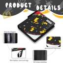 Trading Card Binder 9 Pocket,Card Binder 900 Pockets,Card Book Holder Cards with 50 Removable Sleeves,3-Ring Zip Design MTG/TCG/Sport Collectible Trading Card Albums Gifts for Boys and Girls (Black)