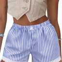 Boxer Shorts Gingham Shorts Y2K Beach Bottoms | Plaid Shorts Y2K Pajama Bottoms Two Pockets