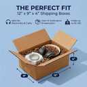 BOX USA Shipping Boxes Medium 12"L x 9"W x 4"H 25-Pack - Corrugated Cardboard Box for Moving, Mailing, Packing, Packaging and Storage