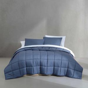 Calvin Klein - Queen Bonus Comforter Set, Reversible Bedding with Matching Bed Sheets, Pillowcases & Shams, Oeko-Tex Certified (Blue)