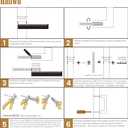 Haliwu 10 Pack Brushed Nickel Cabinet Pulls, 3-3/4 inch Silver&Gold Kitchen Handles, Square Dresser Drawer Hardware