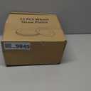 HEYCOME 12 Pcs Unbreakable Deep Dinner Plates Set, 10 inch Reusable Plastic Wheat Straw Plates, Microwave and Dishwasher Safe Plate for Kitchen, Lightweight Plate for Dessert, BPA Free, 6 Colors (6-Dark Multicolor)