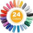 CiaraQ Polymer Clay Kit, Mini Modeling Clay Set for Kids/Beginners/Artist, 24 Colors