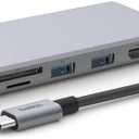 Belkin 7-in-1 USB-C Hub, Multiport Adapter Dongle with 4K 60Hz HDMI, 100W Power Delivery, 2.5Gb, 2 USB A Ports, SD and MicroSD Slot for MacBook Pro 14 and 16, iPad Pro 12.9 & 11, XPS, Surface and More