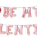 Galentine's Day 16in Rose Gold Balloon Banner, Galentine's Day Decor,Be My Galentine,Galentine's Day party decorations,Valentine's Day Indoor and outdoor balloon decoration (BE MY GALENTINE)