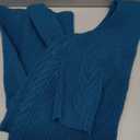 ASENKU Extra-Large Dog Sweater, Dog Sweaters for Extra Large Dogs, Pet Sweatshirt Apparel Turtleneck Pullover Winter for Doberman, Great Dane (Teal Blue, 4XL)