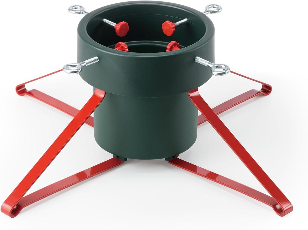 LJIE-House Real Christmas Tree Stand Base Christmas Tree Stand for Live Tree Holder up to 7FT Trees Stable for Xmas Tree Decoration