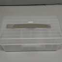 Large Bandage Organizer with Lid, Plastic 2 Tiers Container for Home Medicine Cabinet, Office, School Use, Bandages Storage Holder for Fabric Adhesive Strip, Medical Elastic Wrap 1 Pack