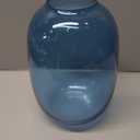 YANWE1 Blue Glass Vase, Large Glass Vase for Flowers, Tall Flower Vases, Modern Round Vases for Living Room, Bedroom, Kitchen, Mantle, Shelf, Wedding, Office, Entryway, 10 Inches