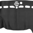 Dashboard Cover Dash Cover Mat Carpet for Jeep Grand Cherokee 2011-2021 Black Faux Leather 1 Pc Anti-Slip Car Interior