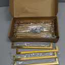 Ravinte Gold Cabinet Pulls Brushed Brass Kitchen Cabinet Handles Come with Screwdriver (10 in Hole Center, 15 Pack)