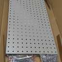 TORACK Metal Pegboard Wall Tool Organizer 24" x 24" or 12" x 48", 70 PCS Tools Storage Pegboard for Garage Peg Board Tool Organizer Board with Hooks for Workbench(Grey)