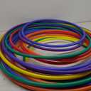 S&S Worldwide No-Knott Hoops Easy Pack. Heavy Duty, Institutional Quality for Hula, Exercise, Games, PE and More. Assorted Colored, 6 Each in 24", 30" and 36". Pack of 18.