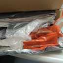 Narrow Nightstand with Charging Station, End Tables Living Room Set of 2, Skinny Side Table with Fabric Drawers, Small Sofa Table with LED Light for Bedroom, Black, HETNDP02LBK