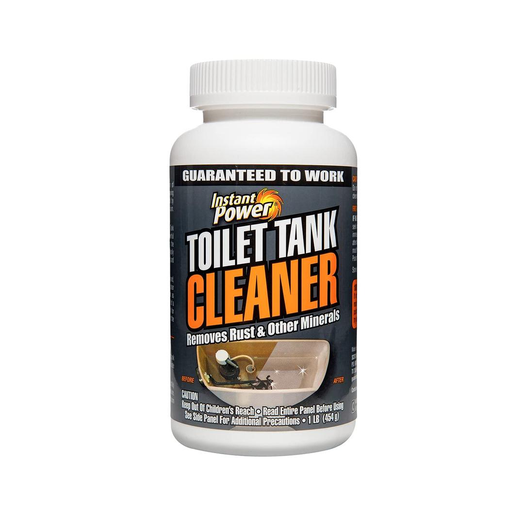 Instant Power Toilet Tank Cleaner Bathroom Toilet Cleaning Powder, Removes Rust and Other Minerals, No Scrubbing, 16 Oz