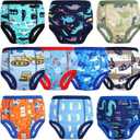 MooMoo Baby Potty Training Underwear 10 Packs Absorbent Toddler Training Pants for Boys and Girls Cotton Pee Pants (3T)