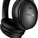 Bose QuietComfort Headphones - Wireless Bluetooth Headphones, Active Over Ear Noise Cancelling and Mic, USB-C Charging, Deep Bass, Up to 24 Hours of Playtime, Black