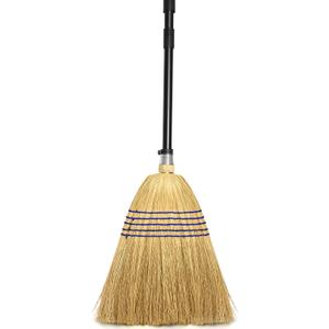 TidyBliss 59” Corn Broom Heavy Duty for Sweeping Garden, Garage, Yard, Porch